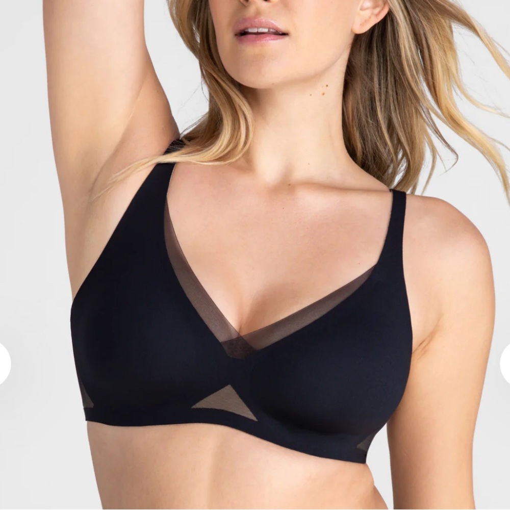 Honeylove Black Mesh Detail Bra